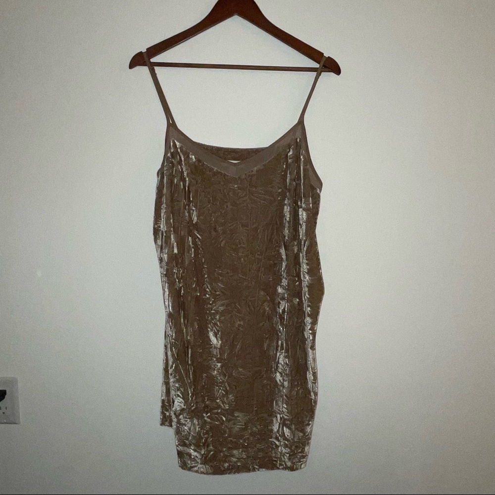 Kenzie XL Mini Dress velour sand / beige / tan